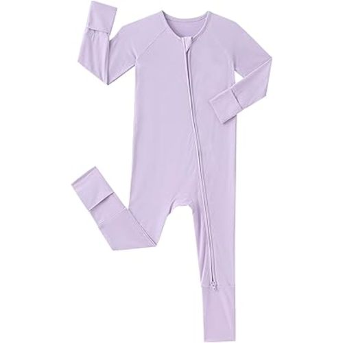 Bamboo Viscose Pajamas Baby Footless Romper - Baby Infant Boys Girls One Piece Jumpsuits Clothes