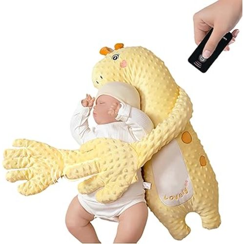 2025 New Patter for Sleep, Startle Prevention Sleep Aid Companion, a Soothing Patting Sleep Toy with a Soft Palm Pad That Simulates Mothers' Automatic Patting (Giraffe)