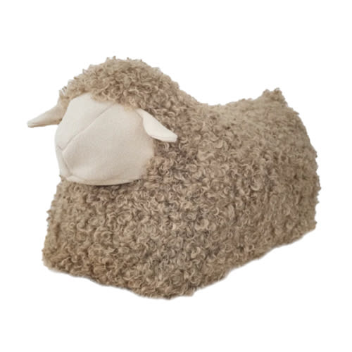 Little Lamb Kind Sheep Pouf - Taupe