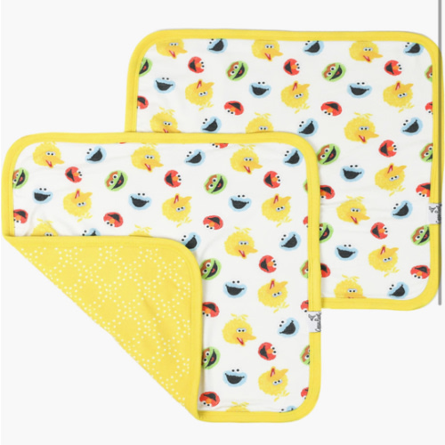 Copper Pearl Baby Security Blanket Set of 2 - Portable Size for Self-Soothing On-The-Go, Ideal Baby Blankets for Boys and Girls, Ultra-Soft, and Gift-Ready Loveys - Sesame Friends