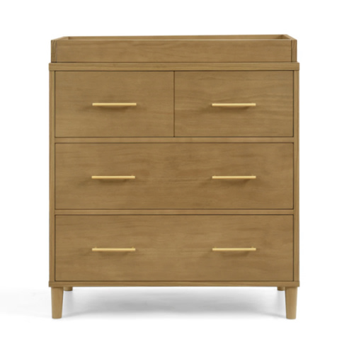 Classic 4 Drawer Dresser with Changing Top and Interlocking Drawers