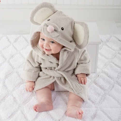 Baby Animal Bathrobe Hooded Towels