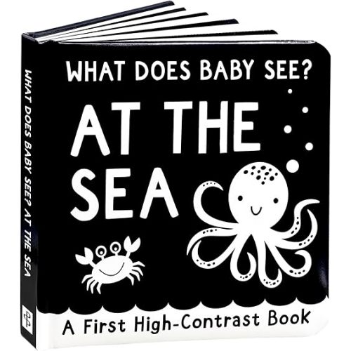 What Does Baby See? - At The Sea (A High Contrast Board Book, Padded) Board book – June 15, 2024