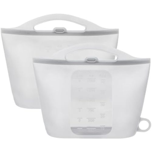 2 Pack Silicone Microwave Steam Sterilizer Bags