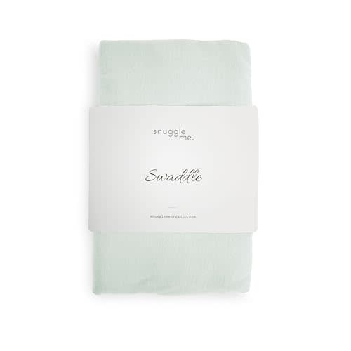 snuggle me Swaddle | Organic Cotton Swaddle Blanket, Soft Stretch, 47 x 47 inches (Sage)
