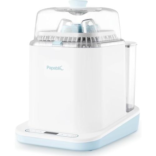 Papablic Bottle Washer Pro, Baby Bottle Washer & Sterilizer & Dryer, 4-in-1 Bottle Washer Sanitizer for Bottles, Pump Parts, & Baby Essentials - Quick & Clean with 60 Detergent Tablets