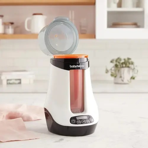 Baby Brezza Safe & Smart Electric Baby Bottle Warmer, Breastmilk Warmer + Baby Food Warmer + Defroster - Universal Warmer Fits All Feeding Bottles: Glass + Plastic – Wireless Bluetooth Control