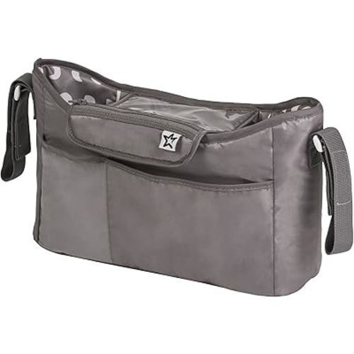Tiny Twinkle Universal Stroller Organizer with Shoulder Strap, Fits for Stroller like Uppababy, Baby Jogger, Britax, BOB, Umbrella and Pet Stroller(Luna)