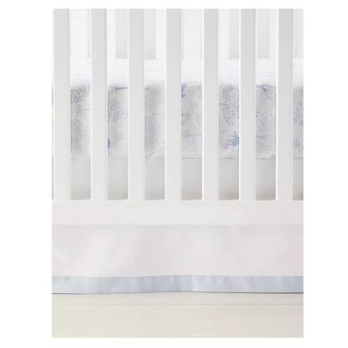 Border frame crib skirt