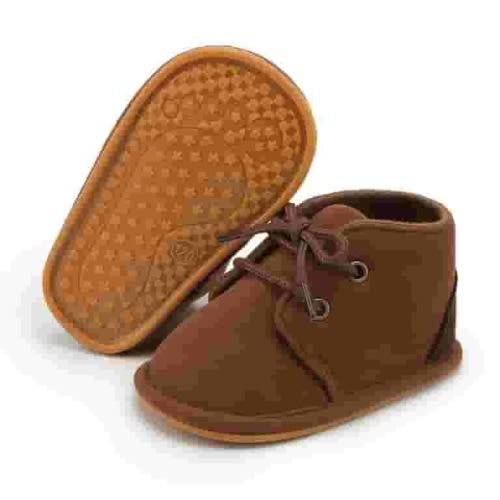 Meckior Baby Girls Boys Boots Infant Lace Up Booties Newborn Winter Shoes for 0-18 Months