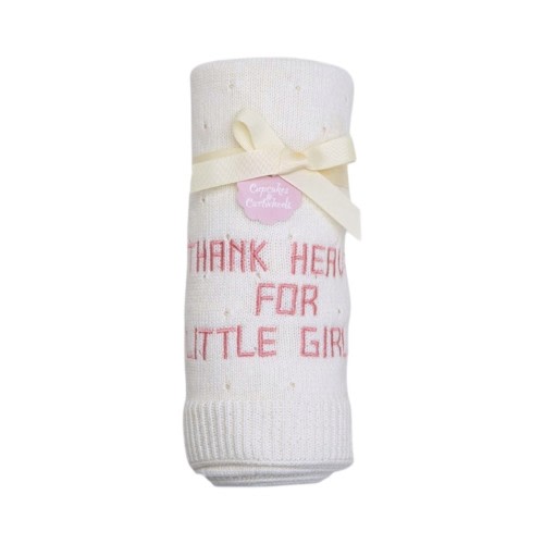 Thank Heaven for Little Girls Blanket - Ruffle Me This