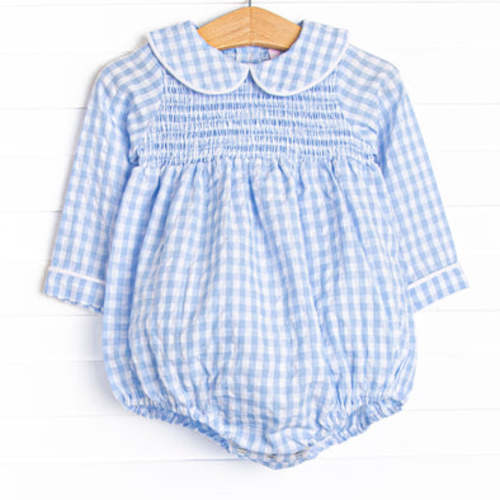 Going Gingham Bubble, Blue – Stitchy Fish