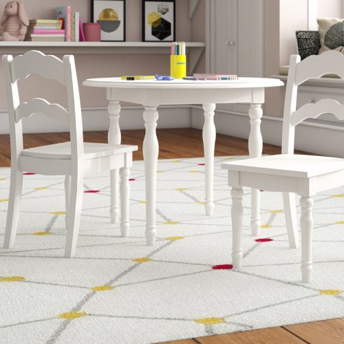 Harriet Bee Charlie Kids 3 Piece Table and Chair Set & Reviews | Wayfair