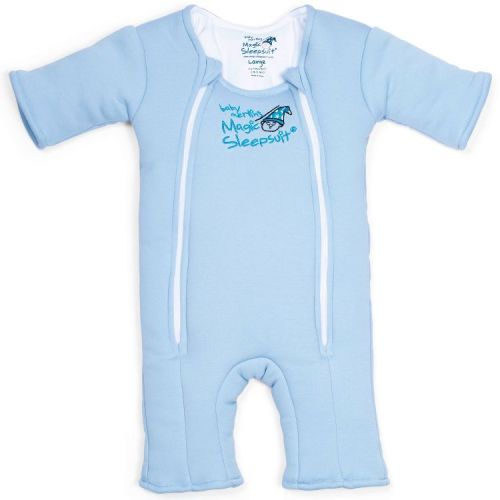 Baby Merlin's Magic Sleepsuit Wearable Blanket - Cotton - L - Blue