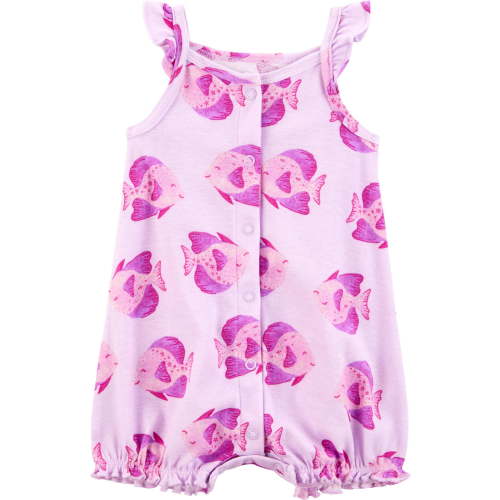 Carter's Child of Mine Baby Girl Romper, Sizes 0-3/24 Months, Flutter Sleeves, Snaps