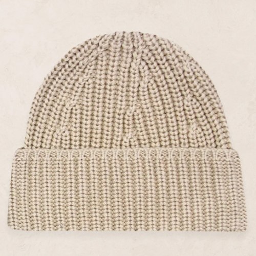 Knit Beanie - Tan