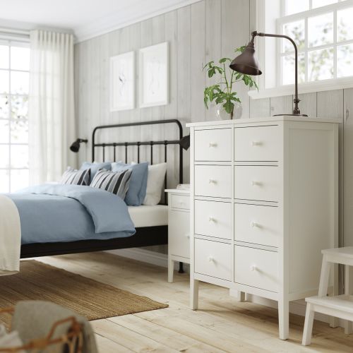 GULLABERG 8-drawer chest - white/anchor/unlock function 35x18 7/8x48 "