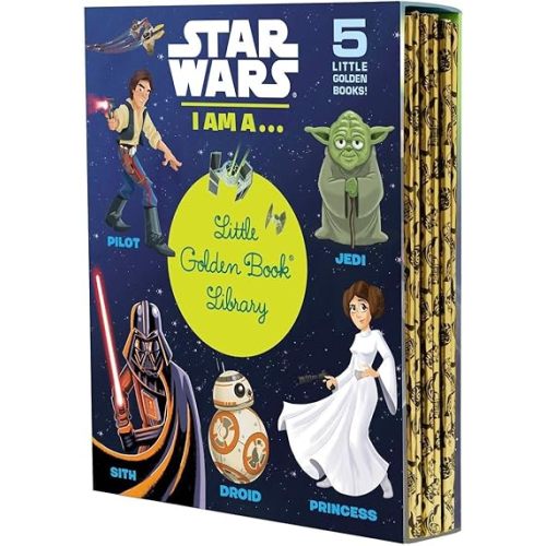Star Wars: I Am a...Little Golden Book Library -- 5 Little Golden Books: I Am a Pilot; I Am a Jedi; I Am a Sith; I Am a Droid; I Am a Princess Hardcover – Picture Book, September 6, 2016