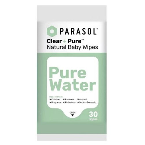 Parasol Clear+Pure Natural Baby Wipes - 30ct