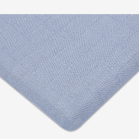 All-Stages Bassinet Sheet in GOTS Certified Organic Muslin Cotton