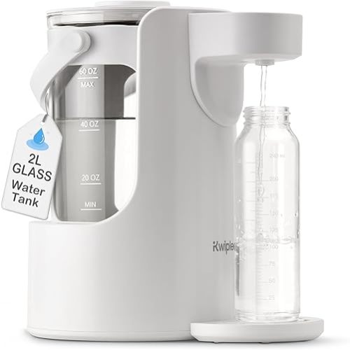 Smart Pour - Warm Water Dispenser, Instant Water Warmer for Baby Formula, 2L Detachable Glass Tank, 24/7 Keep Warm, Water Dispenser for Baby Bottles, Baby Bottle Water Warmer Dispenser