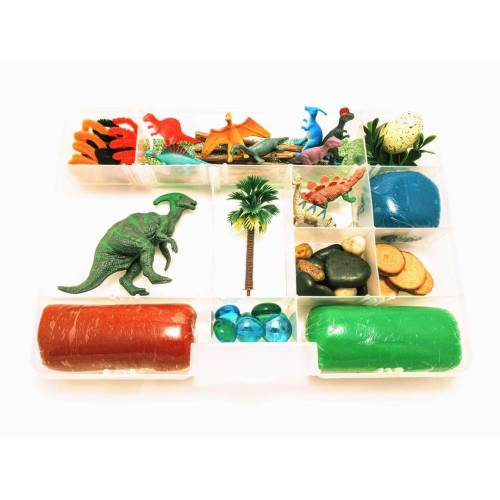 Dinosaur Play Dough Kit, Dinosaur Toy, Playdough Kit, Gift For Boys, Sensory Box, Boy Toys, Sensory Kit, Dinosaur Sensory Kit, Kids Toys