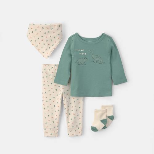 Carter's Baby Boys 4-pc. Pant Set, Color: Ivory Green - JCPenney