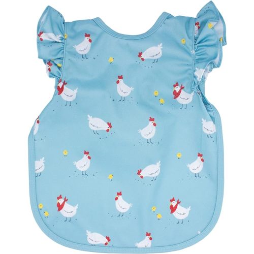 BapronBaby Flutter Sleeve Bapron - No Neck Tie Safer Bib - Baby & Toddler - Soft Waterproof