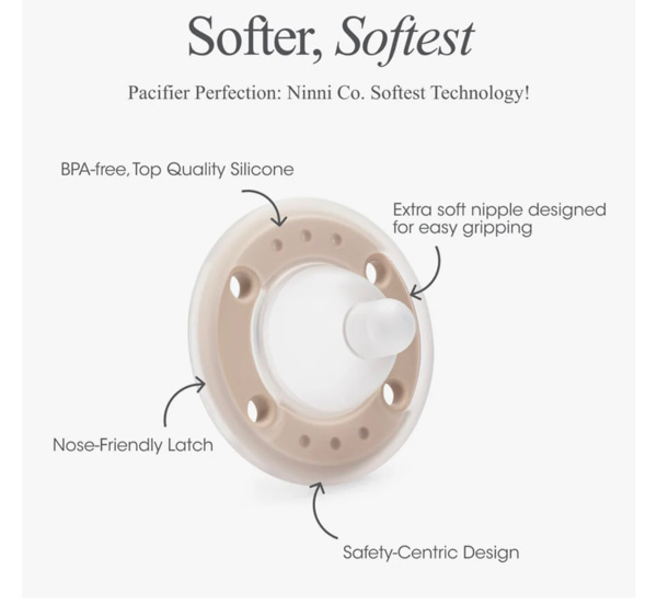 Ninni Pacifier Plum 2 Pack