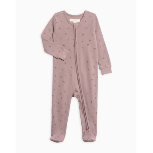Lane Waffle Knit Zipper Sleeper, 0-3 mo
