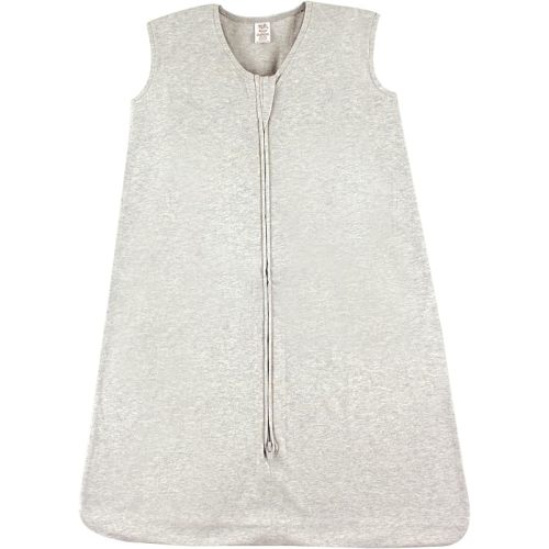 Touched by Nature Unisex Baby Organic Cotton Sleeveless Wearable Sleeping Bag, Sack, Blanket, Solid Heather Gray, 6-12 Months