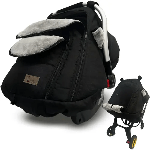Winter Carseat Cover for Baby Cold-Weather Shield Protection - Baby Car Seat Cover for Infant Car Seat,Waterproof and Windproof Canopy CarSeat Covers for Baby Warm and Cozy Car Seat Covers