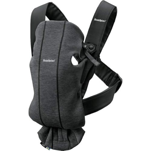 BabyBjörn Baby Carrier Mini, 3D Jersey, Charcoal Gray