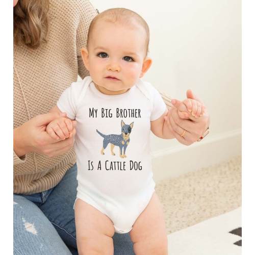 Australian Cattle Dog Baby Onesie®, Aussie cattle dog baby clothes, blue heeler baby gift