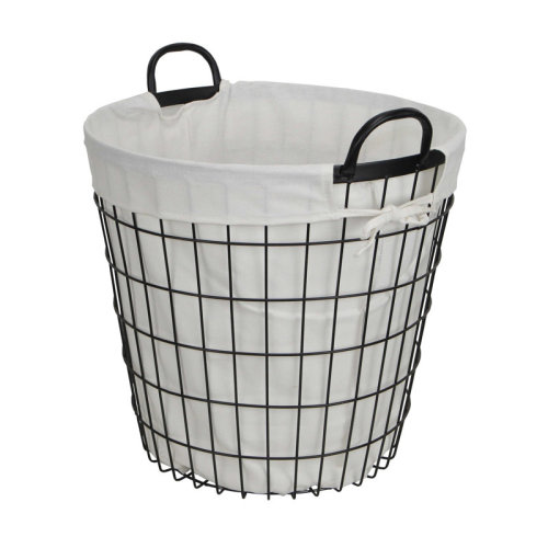 Rebrilliant Lined Metal Basket & Reviews | Wayfair