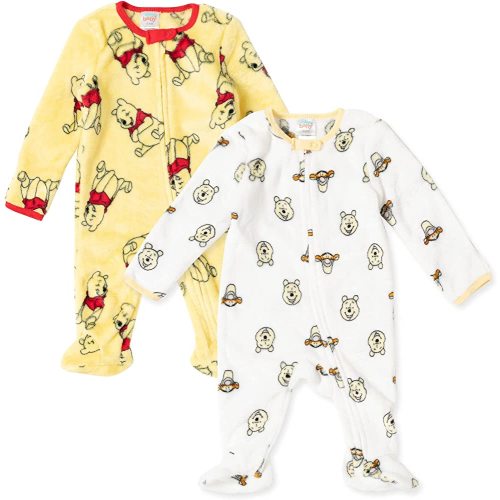 Disney Winnie the Pooh Tigger Winnie the Pooh Baby Fleece 2 Pack Zip Up Coveralls Newborn