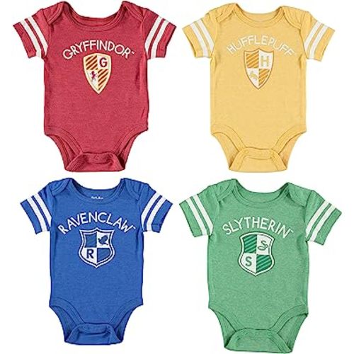 Harry Potter Baby Boys’ Short Sleeve Bodysuit Multipack Gift For Baby Girl or Boy Baby Clothes