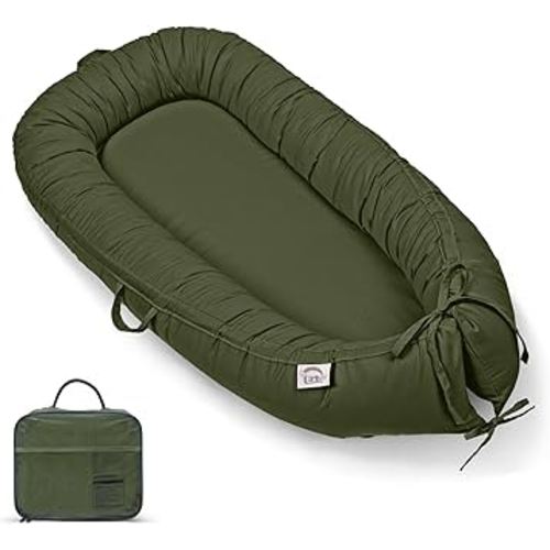 EAQ Baby Lounger, Infant Lounger for Newborn,Portable Baby Nest Cover Breathable & Soft, Newborn Essentials