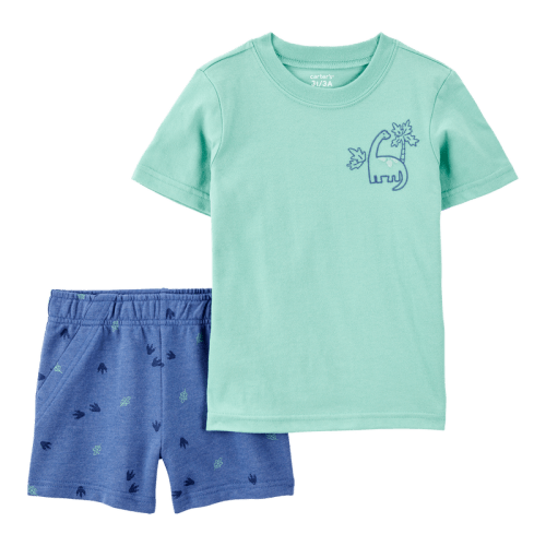 Green/Navy Baby 2-Piece Dinosaur Outfit Set - Green/Navy | Carter’s Oshkosh Canada