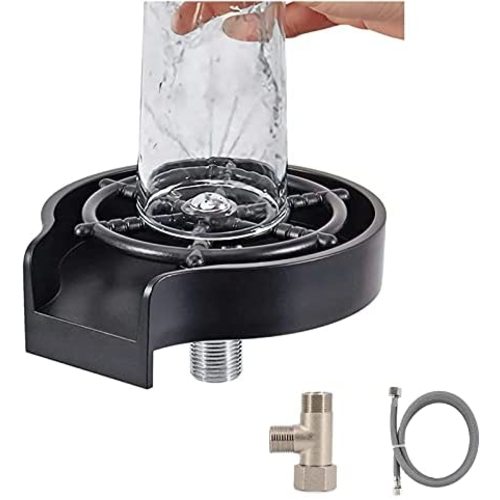 Kitchen Aink Faucet Bottle Washer,Faucet Glass Washer Cleaner Accessories,Quick Rinser for Baby Bottle,Bar Glass Rinser,Kitchen Sink Automatic Flushing Device