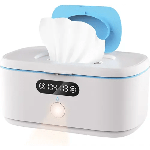 Bellababy Wipe Wamer for Vehicle and Home Use, Baby Wet Wipes Dispenser and Diaper Wipe Warmer with Night Light,Temperature Display,No Need Water and Sponge, ¨H and ¡æ Convertible