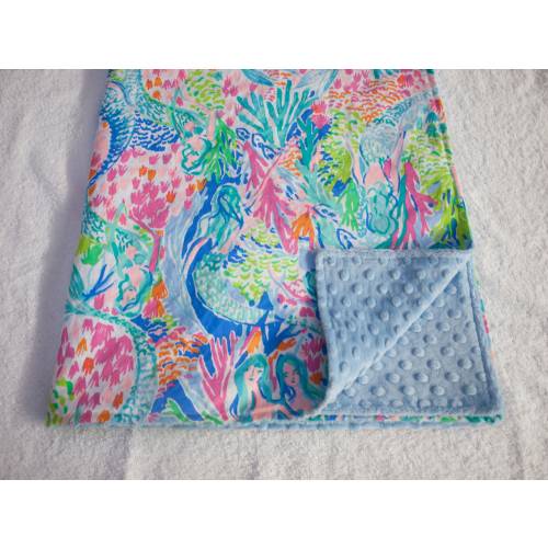 Toddler, Baby Blanket - Lap Blanket - Pet Blanket - Throw - Pink Orchids Mermaid Cove, Palm Beach, Elephants, Flamingo, Tropical Dorm Room