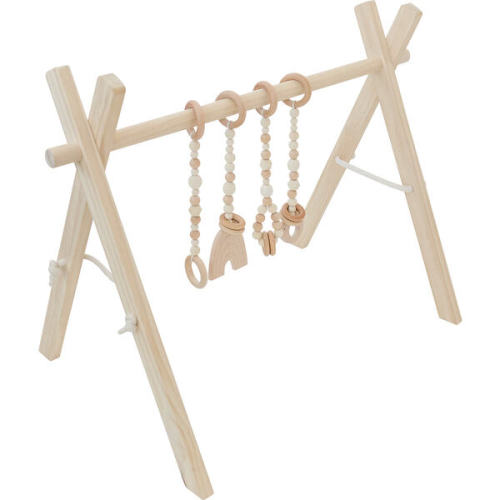 Natural Wood Gym with Toys - Poppyseed Play | Maisonette