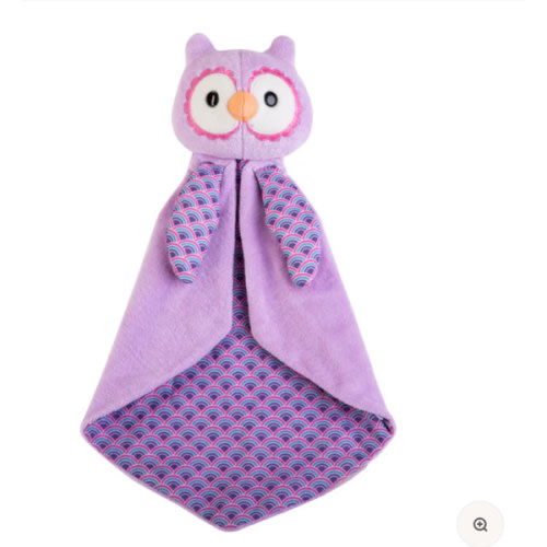 Patterned Blankies - Purple Owl