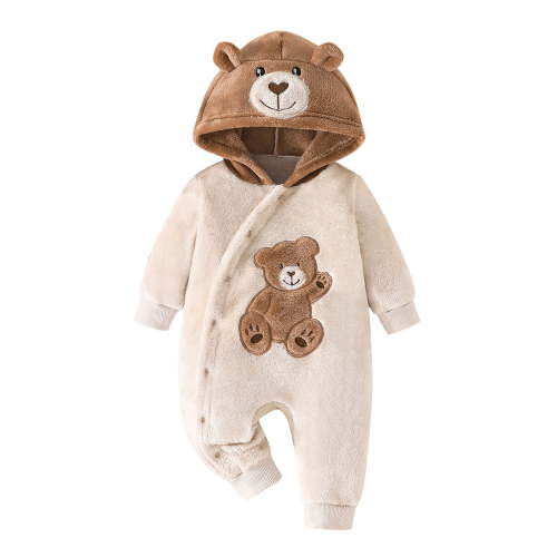 Yievot Baby Girl Clothes Infant Winter Hooded Long Sleeve Onesies Romper Jumpsuit One Piece Outfit Toddler Girl Clothes 0-18 Months on Clearance