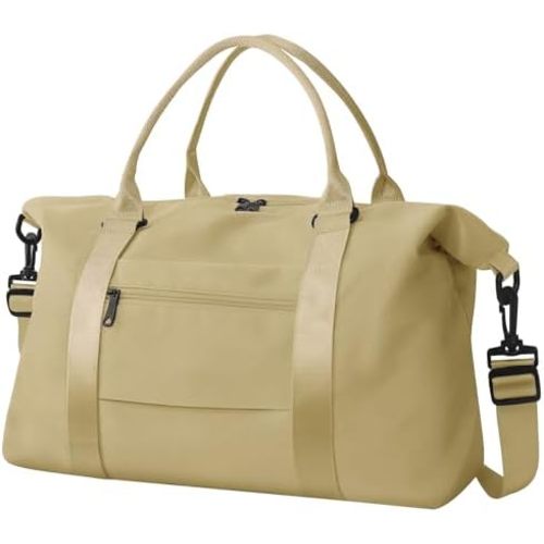 Travel Duffle Bag, Waterproof Weekender Bag Carry On Tote Bags for Women, Travel Essentials Sport Gym Bag for Men, Hospital Bag for Labor and Delivery, Overnight Bag Luggage Bag with Trolley Sleeve