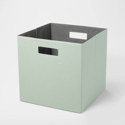 13" X 13" Fabric Bin Light Green - Brightroom™: 13 Inch Storage Cube, Decorative Storage, No Assembly Required