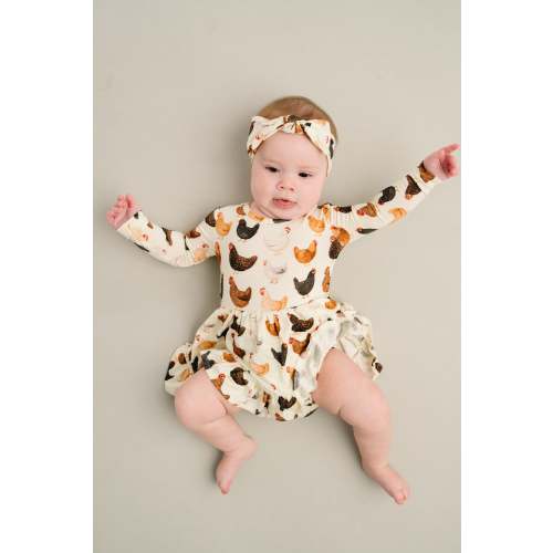 Backyard Chickens Bodysuit Bamboo Dress