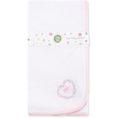 Little Me Unisex Baby Swaddling Receiving Blankets, Thank Heaven Pink, 30 X 27 Inches