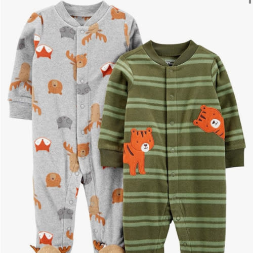 Simple Joys by Carter's Baby Boys' 2-Pack Fleece Footed Sleep and Play